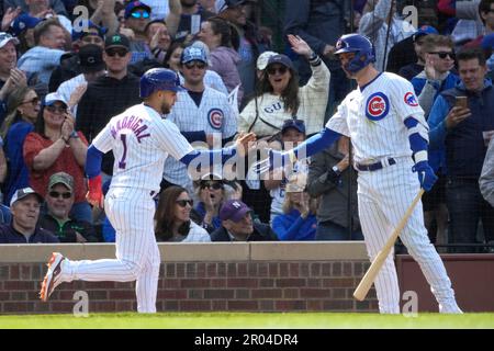 Chicago Cubs' Seiya Suzuki batting during the first inning of a baseball  game against the San Diego Padres Sunday, June 4, 2023, in San Diego. (AP  Photo/Gregory Bull Stock Photo - Alamy