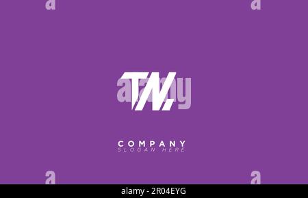 TN Alphabet letters Initials Monogram logo Stock Vector