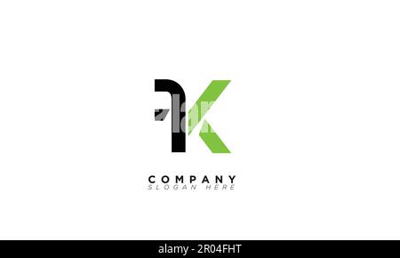 FK Alphabet letters Initials Monogram logo Stock Vector