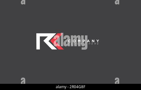 RK Alphabet letters Initials Monogram logo Stock Vector