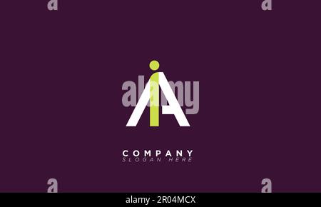 AI Alphabet letters Initials Monogram logo Stock Vector