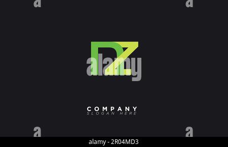 NZ Alphabet letters Initials Monogram logo Stock Vector