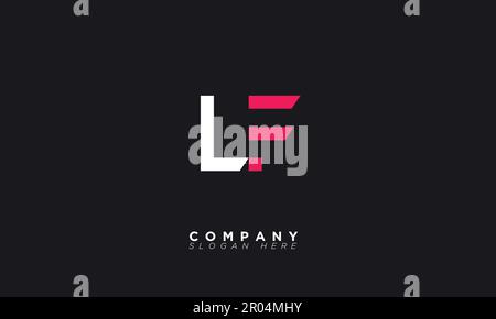 LF Alphabet letters Initials Monogram logo Stock Vector