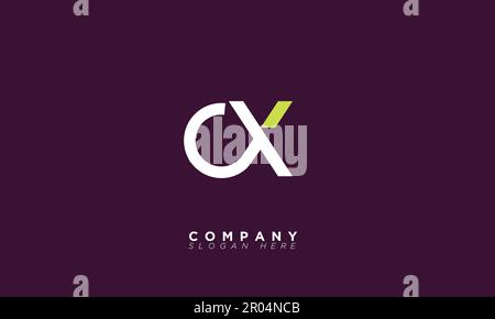 CX Alphabet letters Initials Monogram logo Stock Vector