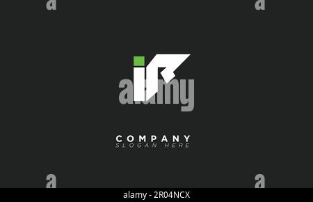 IR Alphabet letters Initials Monogram logo Stock Vector