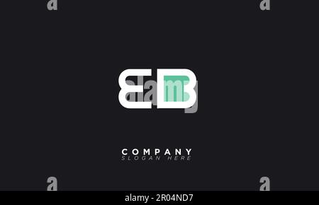 EB Alphabet letters Initials Monogram logo Stock Vector