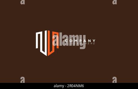 NW Alphabet letters Initials Monogram logo Stock Vector