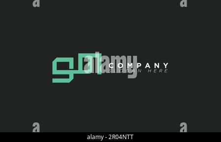 GM Alphabet letters Initials Monogram logo Stock Vector