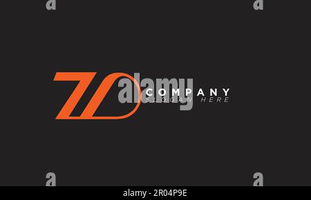 ZD Alphabet letters Initials Monogram logo Stock Vector