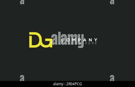 DG Alphabet letters Initials Monogram logo Stock Vector