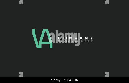 VA Alphabet letters Initials Monogram logo Stock Vector