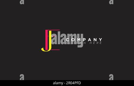 EJ Alphabet letters Initials Monogram logo Stock Vector