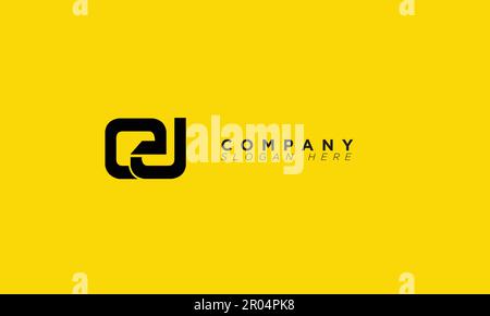 EJ Alphabet letters Initials Monogram logo Stock Vector