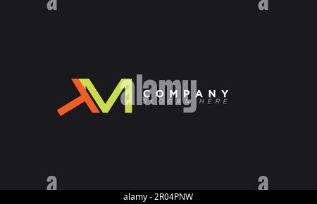 TM Alphabet letters Initials Monogram logo Stock Vector