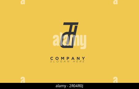 TD Alphabet letters Initials Monogram logo Stock Vector