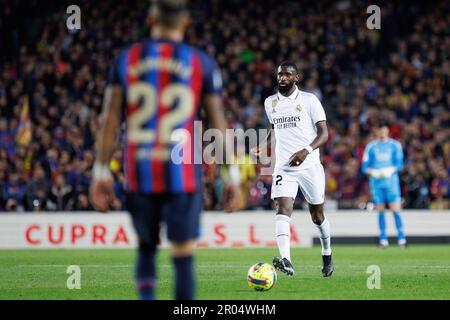 BARCELONA MAR 19 Rudiger in action during the LaLiga match between