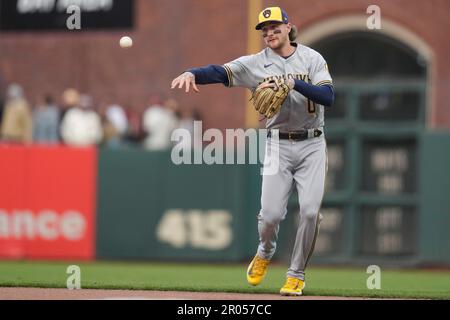 Chicago Cubs' Nico Hoerner during a baseball game against the San Francisco  Giants in San Francisco, Sunday, June 11, 2023. (AP Photo/Jeff Chiu Stock  Photo - Alamy