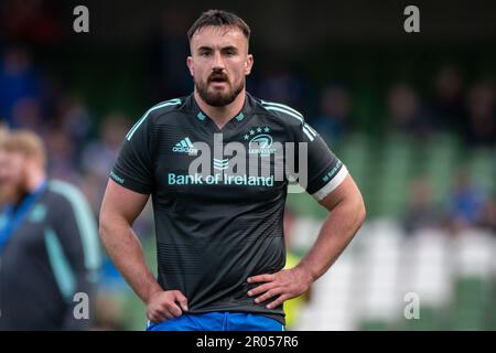 Dublin, Ireland. 06th May, 2023. Ronan Kelleher of Leinster during the United Rugby Championship Quarter-final match between Leinster Rugby and Cell C Sharks at Aviva Stadium in Dublin, Ireland on May 6, 2023 (Photo by Andrew SURMA/ Credit: Sipa USA/Alamy Live News Stock Photo