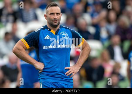 Dublin, Ireland. 06th May, 2023. Corne Rahl of Sharks tackled by Andrew ...