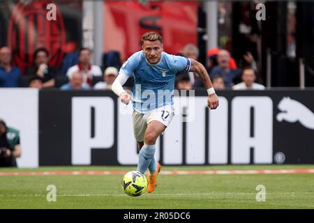 MILAN ITALY MAY 6 Ciro Immobile 17 Lazio in action during