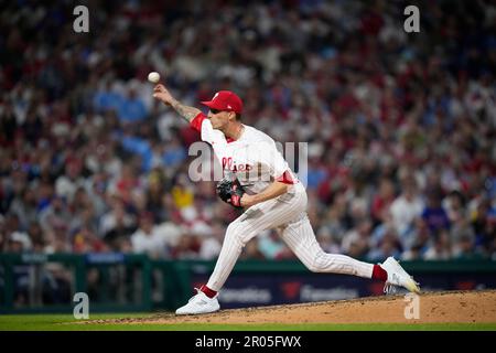 Philadelphia Phillies' Connor Brogdon plays during a baseball game,  Saturday, May 6, 2023, in Philadelphia. (AP Photo/Matt Slocum Stock Photo -  Alamy