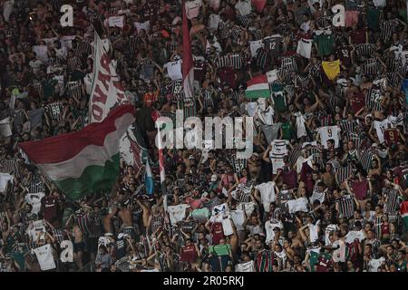 Rio De Janeiro, Brazil. 07th May, 2023. RJ - RIO DE JANEIRO - 05/06/2023 - BRAZILEIRO A 2023, FLUMINENSE X VASCO - Fluminense fans during a match against Vasco at the Maracana stadium for the BRAZILEIRO A 2023 championship. Photo: Thiago Ribeiro/AGIF/Sipa USA Credit: Sipa USA/Alamy Live News Stock Photo