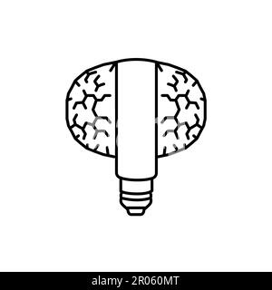 Universal Disco Lamp black line icon. Pictogram for web page, mobile app, promo. Stock Vector