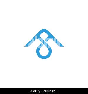 abstract mountain fresh water symbol logo vector Stock Vector