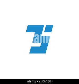 letter ts simple geometric dot line logo vector Stock Vector