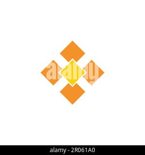 boxes square simple geoemetric logo vector Stock Vector