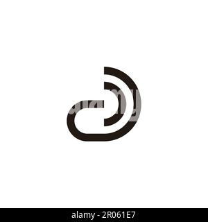 letter c signal stripes logo vector Stock Vector