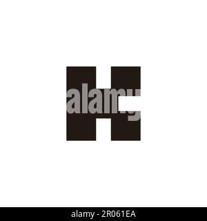 letter k squares geometric logo vector Stock Vector