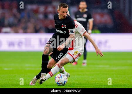 06-05-2023: Sport: Ajax v AZ AMSTERDAM, NETHERLANDS - MAY 6: Sam Beukema (AZ  Alkmaar) during the match Eredivisie AFC Ajax and AZ Alkmaar at Johan Cr  Stock Photo - Alamy