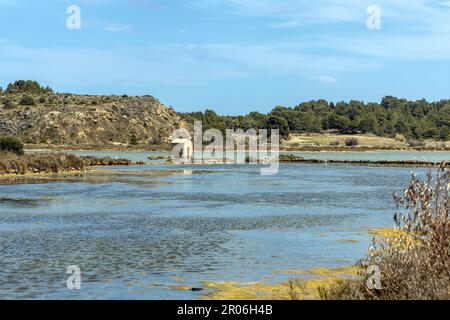 Ètang de Peyriac-de-Mer in the southern French department of Aude Stock Photo