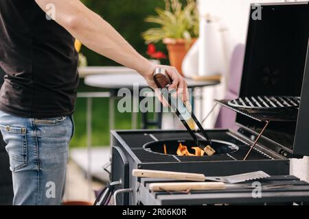 Premium Photo  Closeup of process of seasoning carbon steel pan