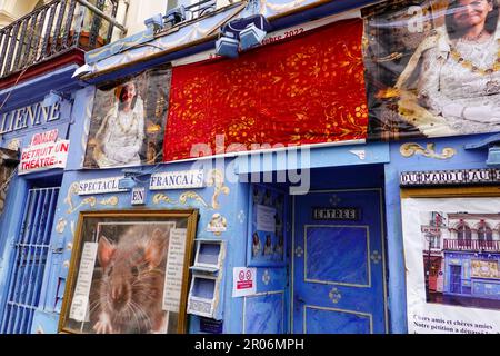 La Comedie Italienne front facade of the theater, Paris, France. Stock Photo