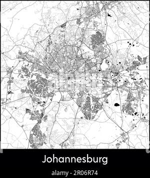 City Map Africa South Africa Johannesburg vector illustration Stock Vector