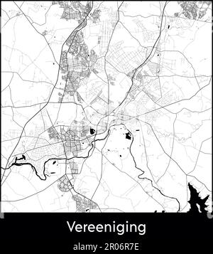 City Map Africa South Africa Vereeniging vector illustration Stock Vector