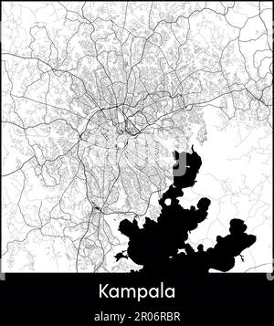 Vector city map of Kampala, Uganda Stock Vector Image &amp; Art - Alamy