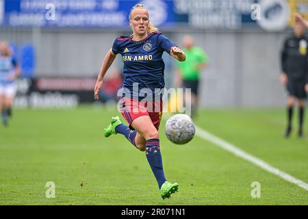 Zwolle, Netherlands. 07th May, 2023. ZWOLLE, NETHERLANDS - MAY 7: Tiny Hoekstra of Ajax during the Dutch Azerion Eredivisie Vrouwen match between PEC Zwolle and Ajax at the MAC3PARK stadion on May 7, 2023 in Zwolle, Netherlands (Photo by Jan Mulder/Orange Pictures) Credit: Orange Pics BV/Alamy Live News Stock Photo