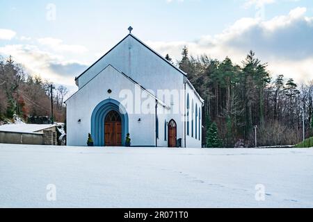 St. Colmcilles church in Glendowan, Lough Gartan, County Donegal - Ireland. Stock Photo