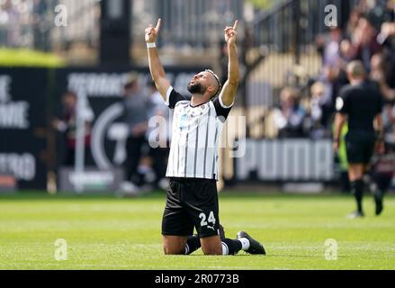 Notts County's John Bostock Celebrates Promotion To The Sky Bet League ...