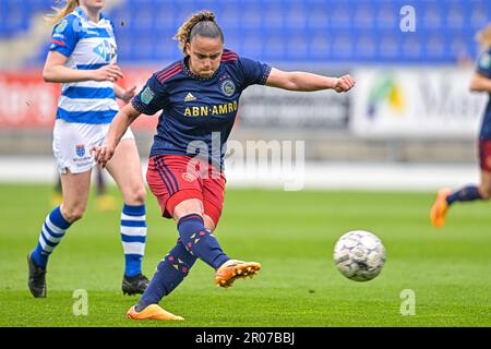 Zwolle, Netherlands. 07th May, 2023. ZWOLLE, NETHERLANDS - MAY 7: Chasity Grant of Ajax during the Dutch Azerion Eredivisie Vrouwen match between PEC Zwolle and Ajax at the MAC3PARK stadion on May 7, 2023 in Zwolle, Netherlands (Photo by Jan Mulder/Orange Pictures) Credit: Orange Pics BV/Alamy Live News Stock Photo