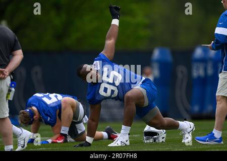 Indianapolis Colts defensive end Adetomiwa Adebawore (95) in