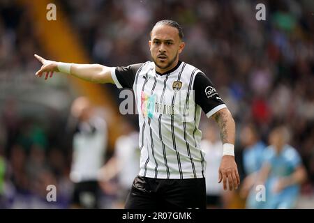 Notts County's Jodi Jones during the Vanarama National League play-off semi-final match at Meadow Lane, Nottingham. Picture date: Sunday May 7, 2023. Stock Photo