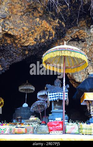 Bats in a cave, Goa Lawah Bat Temple, Bali, Indonesia Stock Photo