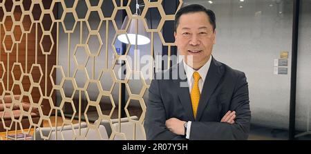 Anson Kwok, head of the commercial bank at Citigroup Hong Kong, poses for photos at the Citigroup Hong Kong office in Kwun Tong on April 27, 2023. 27APR23 SCMP/ Enoch Yiu Stock Photo