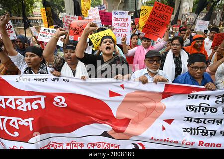 Activists Of Bangladesh Federation Of Worker Solidarity Held A Protest ...