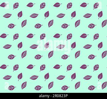 Vector seamless pattern and background from green leaves Stock Vector