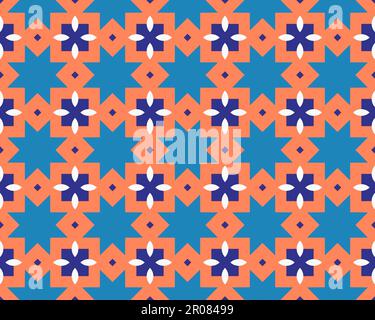 Oriental ethnic geometric seamless Tile pattern made with various traditional elements style design background and abstract colorful seamless pattern Stock Photo